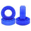 4 Silicone Foam Inserts for 1/10 Scale RC Truck 1.9inch Tires Crawler Car Tire Inserts- Blue view 1