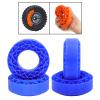 4 Silicone Foam Inserts for 1/10 Scale RC Truck 1.9inch Tires Crawler Car Tire Inserts- Blue view 3
