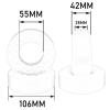 4 Silicone Foam Inserts for 1/10 Scale RC Truck 1.9inch Tires Crawler Car Tire Inserts- Blue view 4