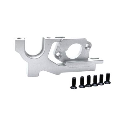 Adjustable Motor Mount Set for 1/10 104001 104072 RC Car Upgrade Accessories Metal Construction Easy Installation- Silver