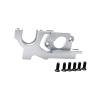 Adjustable Motor Mount Set for 1/10 104001 104072 RC Car Upgrade Accessories Metal Construction Easy Installation- Silver view 4