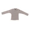 1/12 Scale Long Sleeve T Shirt for Miniature Male Doll Figures 6 Inch Action Figure Clothing- Light Gray view 3