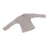 1/12 Scale Long Sleeve T Shirt for Miniature Male Doll Figures 6 Inch Action Figure Clothing- Light Gray view 4