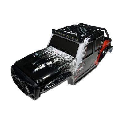 1/14 RC Car Body Shell for 16102 Remote Control Vehicle Cover Modification DIY Hobby Toy Vehicle Accessories Replacement Part- Black Red