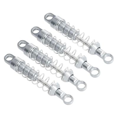 4X Metal Shock Absorbers Assembled Replacement Dampers Spare Parts for 1:12 Scale MN99S MN82 MN168 RC Trucks- silver