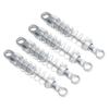 4X Metal Shock Absorbers Assembled Replacement Dampers Spare Parts for 1:12 Scale MN99S MN82 MN168 RC Trucks- silver view 1