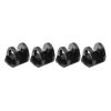 4 Pieces Shock Cap Protector Aluminum Alloy Replacement Metal Compatible with 1/16 380 RC Vehicles- Black view 4