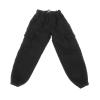 1:12 Scale Male Action Figure Clothing Set Fashion Hoodie Work Cargo Pants Sleeveless Tank Undershirts for 6 Inch Collectible Dolls- Black view 2