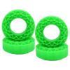 4 Silicone Foam Inserts for 1/10 Scale RC Truck 1.9inch Tires Crawler Car Tire Inserts- Green view 1