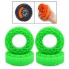 4 Silicone Foam Inserts for 1/10 Scale RC Truck 1.9inch Tires Crawler Car Tire Inserts- Green view 4