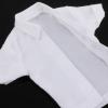 1/12 Scale Men Figure Short Sleeve Shirt Costume Miniature Handmade Doll Clothes for 6 Inch Figures Dress Up Accessory- White view 4
