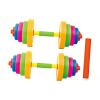 2Pcs Kids Dumbbells Set Exercise Toy Strength Training Lifting Training Playset for Ages 4-7 Years Old Home Workout Equipment- 2 Short view 1