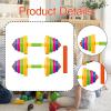 2Pcs Kids Dumbbells Set Exercise Toy Strength Training Lifting Training Playset for Ages 4-7 Years Old Home Workout Equipment- 2 Short view 3