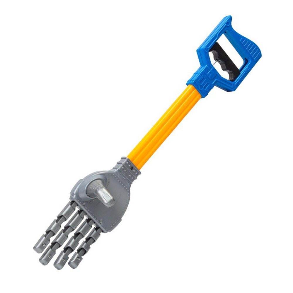 Robotic Claw Litter Picker Toy Hand Grabber Tool for Kids Hand Eye Coordination Training and Fun Games- L Blue