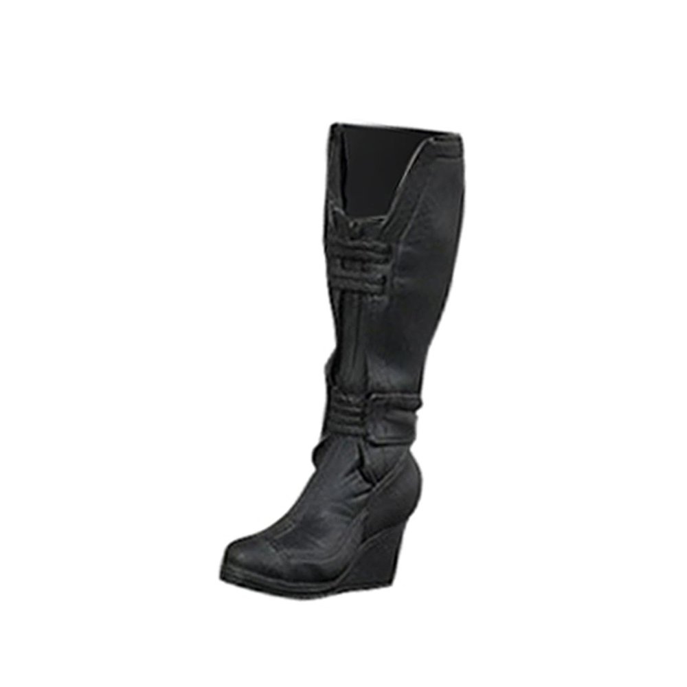 1:6 Scale Doll Accessories Mid Calf Boots for 12 Inch Figures Action Figure Shoes Doll Dress Up- Women Boots