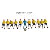 11Pcs Miniature Soccer Player Toy Figures 2 Inch Height Soccer Guy Diorama Character Figures for Miniature Scene Display- Yellow Player view 4