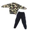 1/6 Scale Action Figure Clothing Set Sweatshirt and Pants for 12 Inch Male Dolls- Black