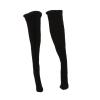 1/12 Scale Female Figure Leggings Collection, Doll Attire for 6" Action Figures- Black view 1