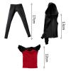 1/6 Scale Female Figure Clothes Fashion Sweatsuits Sweatpants Casual Tracksuits Outfit for 12'' Female Soldier Figures Body Accessory- Red view 4