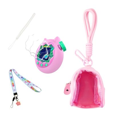 Carrying Case and Silicone Cover for Tamagotchi ParadiseProtective Cases for Tamagotchi Paradise Electronic Pet, Silicones Protective Case with Lanyard Screen Protector