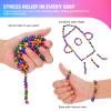 550pcs Fidget Toys Adults,Stress Relief Sensory Toys for Autism ADHD Anxiety,Smooth Ferrite Stones Desk Fidgets Toys,Fidget Toys Gifts(6colors) view 2