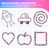 550pcs Fidget Toys Adults,Stress Relief Sensory Toys for Autism ADHD Anxiety,Smooth Ferrite Stones Desk Fidgets Toys,Fidget Toys Gifts(6colors) view 4