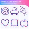 550pcs Fidget Toys Adults,Stress Relief Sensory Toys for Autism ADHD Anxiety,Smooth Ferrite Stones Desk Fidgets Toys,Fidget Toys Gifts view 4