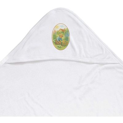 Azeeda 'Gardening Grandma Cottage' Baby Hooded Towel (HT00036803)