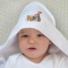 Azeeda 'Walkies Happy Dogs' Baby Hooded Towel (HT00035920) view 2