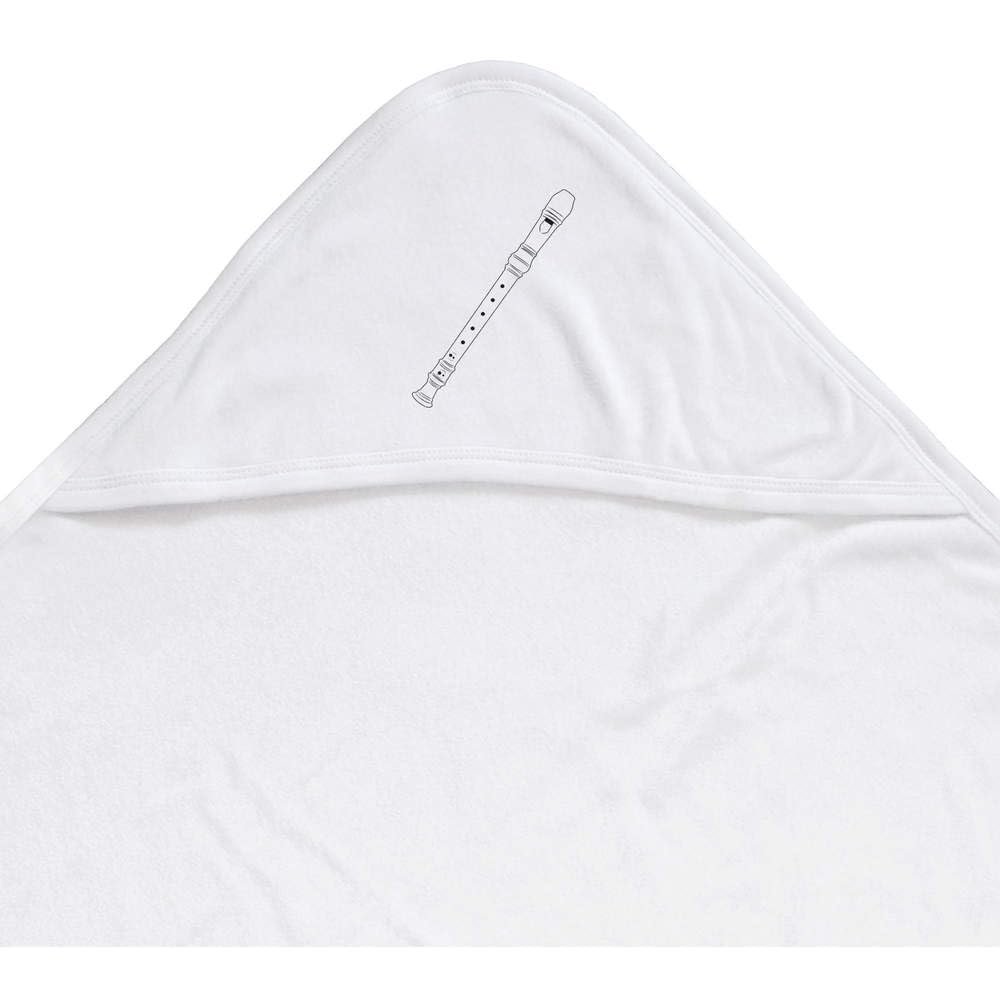 Azeeda 'Recorder Musical Instrument' Baby Hooded Towel (HT00035571)