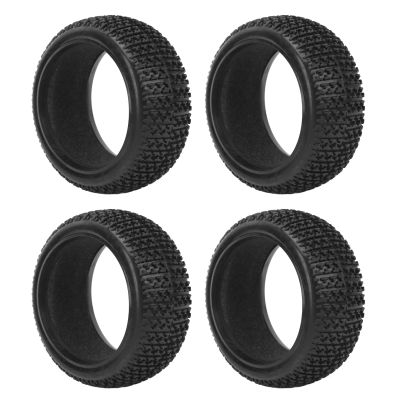 1:8 RC Tires High Grip Black T Shaped Tires 4pcs Strong Cushioning for Remote Control Car