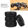 1:8 RC Tires High Grip Black T Shaped Tires 4pcs Strong Cushioning for Remote Control Car view 4