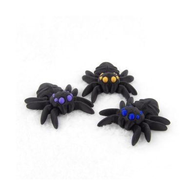 3D-Printed Articulated Spider Figurine - Poseable Creepy-Crawly Fall Decor, Handmade PLA Collectible