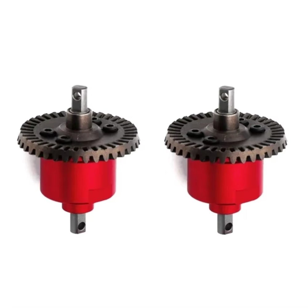 RC Car Parts For Traxxas For Slash 4x4 For VXL For Stampede For Rustler For Remo HQ727 1/10 5381 6882 5379 Metal Front And Rear Differential RC Car Parts(Red,2pcs)