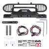 YTRHBV RC Upgrade Bumper Compatible with TRX4 1/10 RC Crawler Car Metal Front Bumper with Light Upgrade Parts Accessories view 3