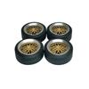 1set(for one car) for 1/18 32mm/36mm Diameter Plastic Wheels for BBS Rays TE37 Wheels and Tires 1:18 Model Car Modifiy Parts(36mm BBS Gold Silver) view 1