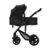 2 in 1 Baby Stroller,Convertible Infant Stroller for Newborn and Toddler with Triangular Frame & Dual Spring Suspension,One-Click Folding(Black) view 1