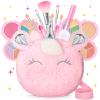 Kids Real Makeup Kit for Girls 3-10 Years Old : Washable Non Toxic Make Up Toys Easter Basket Stuffers for Toddler - 17Pcs Vanity Sets with Unicorn Purse for Kid Ages 3 4 5 6 7 8 Birthday Gift - Pink view 1