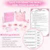 Kids Real Makeup Kit for Girls 3-10 Years Old : Washable Non Toxic Make Up Toys Easter Basket Stuffers for Toddler - 17Pcs Vanity Sets with Unicorn Purse for Kid Ages 3 4 5 6 7 8 Birthday Gift - Pink view 4