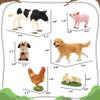 Beetots Farm Animals Toy Set, 12 Realistic Small Animal Figurines with Pets, Livestock, Poultry for Kids Ages 3+, Educational Learning Playset for Toddlers Boys Girls view 3
