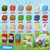 200PCS Magnetic Blocks, Magnetic Building Cube Toys for Kids, STEM Montessori Stacking, Sensory Education Toys for Toddlers Building World Set, Christmas Birthday Gifts for Kids Age 3 4 5 6 7 8 9 10 view 2