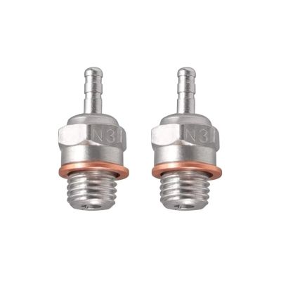 Compatible with Traxxas for Kyosho for HSP 1/8 1/10 RC for Nitro Engines Car Truck for Buggy 2pcs 6pcs N3 N4 Hot for Spark Glow Plug RC Parts(3N 2pcs)