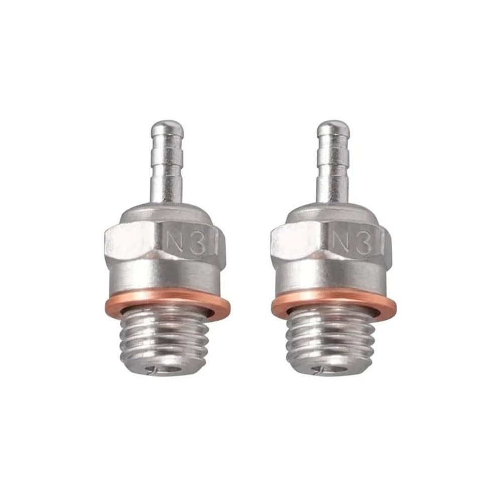 Compatible with Traxxas for Kyosho for HSP 1/8 1/10 RC for Nitro Engines Car Truck for Buggy 2pcs 6pcs N3 N4 Hot for Spark Glow Plug RC Parts(3N 2pcs)