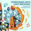 Motorized Marble Run Set  107-Piece Magnetic Tile Building Toy with Ferris Wheel & Elevator, STEM Marble Maze Game for Kids Ages 6-12, Educational Gift with Lights & Music view 3