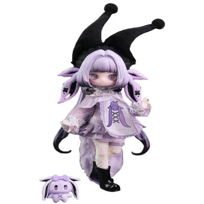 1/12 BJD Dolls Blind Box for Girls Surprise Gifts,Kawaii The Lulu Elf Story BJD Dolls Series Collectable Action Figure Posable Dress Up BJD Doll(Dark Purple)