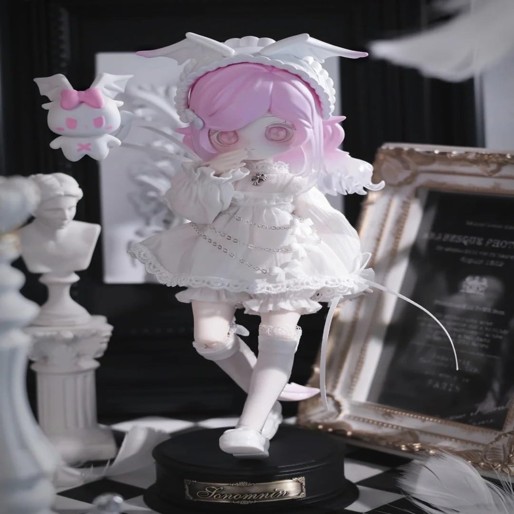 1/12 BJD Dolls Blind Box for Girls Surprise Gifts,Kawaii The Lulu Elf Story BJD Dolls Series Collectable Action Figure Posable Dress Up BJD Doll(White)