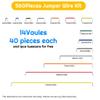 VIBICCK 14 Vaules 560 Pieces of solderless Flexible breadboard Connecting Wire, Cable breadboard Jumper kit 2-125mm (560pcs+65pcs+2pcs Crocodile Clips) view 2