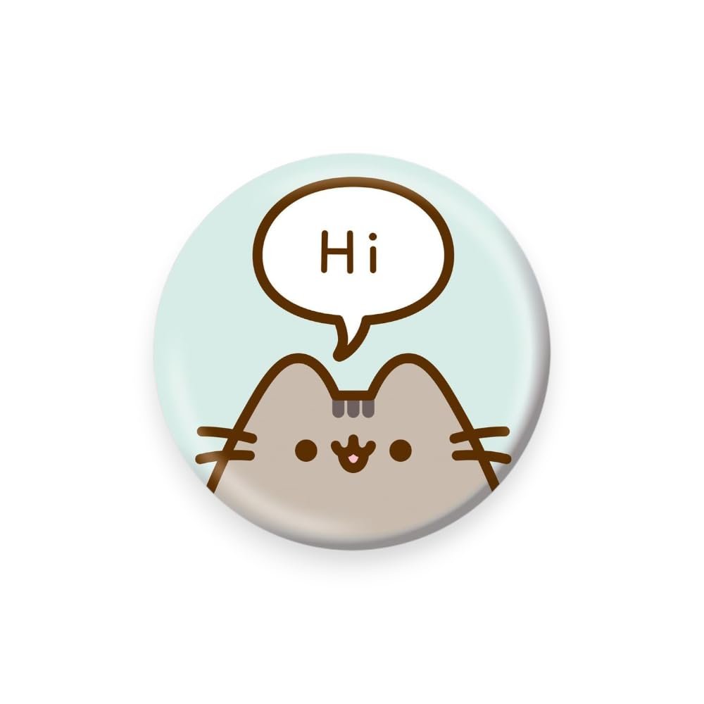 Pusheen 2.5cm Hi Badge