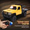 Authticar RC Crawler, 1:12 Scale New Upgrade MN82-T RC Truck Crane, 4WD LC79 Off Road Remote Control Pickup with Lights All Terrain Wrecker Vehicle for Teens Adults (Yellow) view 2