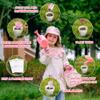 ROBOTIME Kids Gardening Set, 17PCS Kids Gardening Tools for Girls, Toddler Gardening Set with Hat, Apron, Gloves, Watering Can & Tool Bag  Outdoor Garden Toy Kit (Pink) view 4